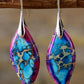 Handmade Natural Stone Dangle Earrings