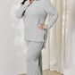 Basic Bae Full Size Ribbed High-Low Top and Wide Leg Pants Set