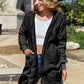 Double Take Full Size Hooded Teddy Bear Jacket with Thumbholes